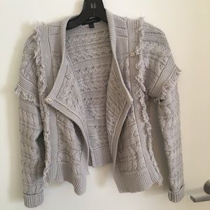 Banana Republic Fringe Sweater Jacket